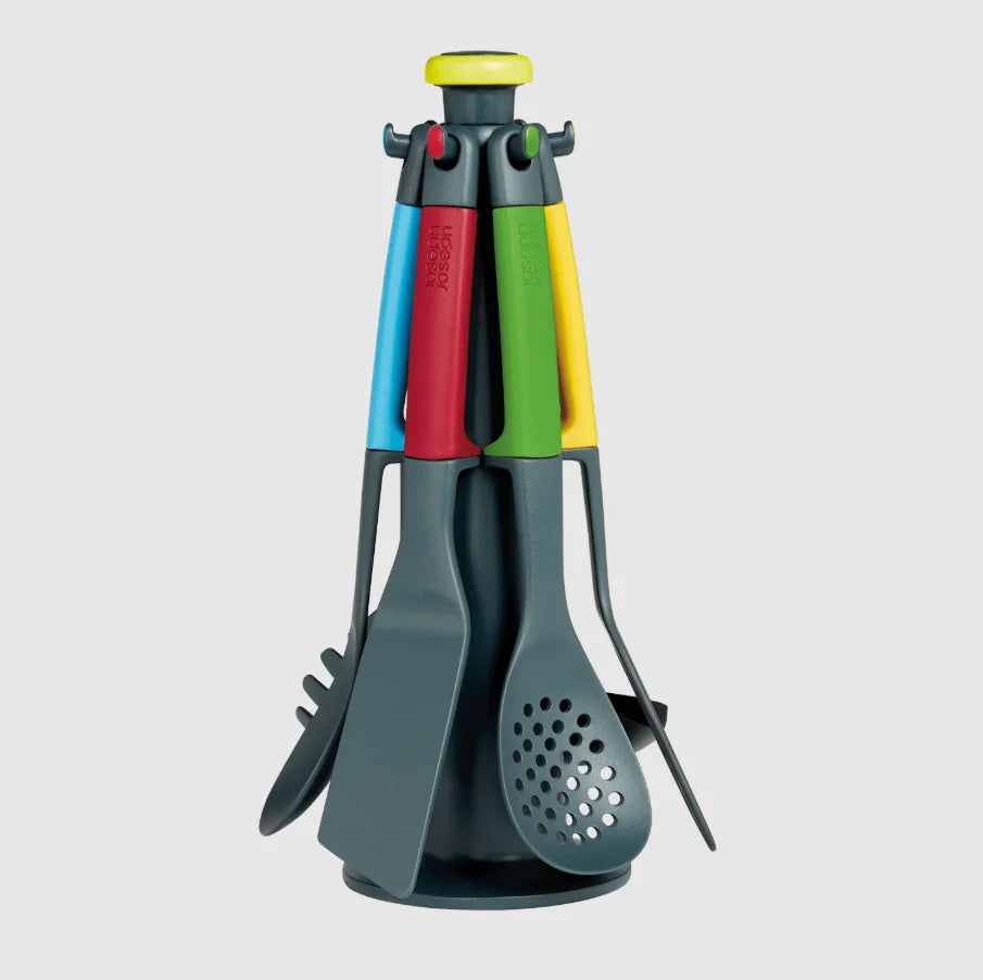 Casdon Joseph toy utensils on rotating stand in rainbow colours – Ireland