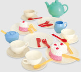 Casdon toy tea party set with plates, cups, cutlery and cake slices – Ireland