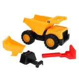 CAT Tough Tracks Ultra Sand Set dump truck with removable yellow, black and red sand tools