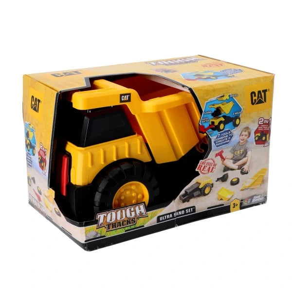 CAT Tough Tracks Ultra Sand Set dump truck in retail packaging