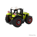 Rear three quarter view of the BRIXIES Plus CLAAS AXION 960 showing the cab, rear bodywork, large rear tyres and rear connection area