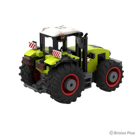Rear three quarter view of the BRIXIES Plus CLAAS AXION 960 showing the cab, rear bodywork, large rear tyres and rear connection area