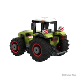 BRIXIES Plus CLAAS AXION 960 viewed from the rear right showing the rear lights, cab, large rear tyres and rear linkage area