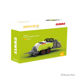 BRIXIES Plus CLAAS QUADRANT 5300 FC building set shown in its green CLAAS branded box with 451 pieces stated on the packaging
