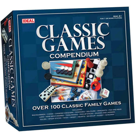 Classic Games Compendium box front with Ideal branding Ireland