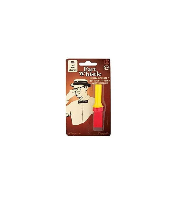 Classic Jokes Fart Whistle prank toy in retail blister pack with cartoon design – Ireland