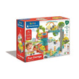 Boxed Clementoni Baby Fun Garage Baby Track playset for toddlers aged 18 months plus showing colourful eco-friendly design in Ireland