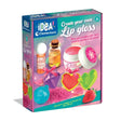 Front box of Clementoni Create Your Own Lip Gloss showing colourful cosmetic kit in Ireland