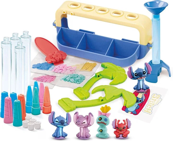 Full contents of Clementoni Stitch Pen Lab Set including pens, toppers and glitter in Ireland