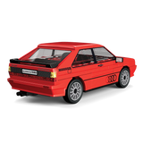 Red COBI Audi quattro 1980 building block model shown from the rear and side