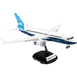 COBI Boeing 737-8 aircraft model shown on the black display stand