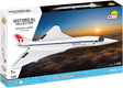 Front of the COBI Concorde G-BBDG box showing the aircraft flying above clouds