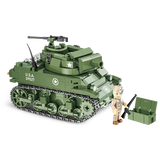 COBI H.M.C M8 Scott model with soldier figure, rifle and green crate