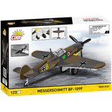 COBI Messerschmitt Bf-109F building set box shown from the back and side