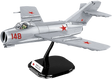 COBI MiG-15 Fagot model with pilot figure on black display stand