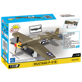COBI Mustang P-51B building set box shown from the back and side