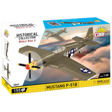 COBI Mustang P-51B 155 piece building set box shown from the front and side