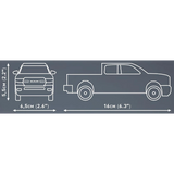 COBI RAM 1500 model dimensions showing 16 cm length, 6.5 cm width and 5.5 cm height