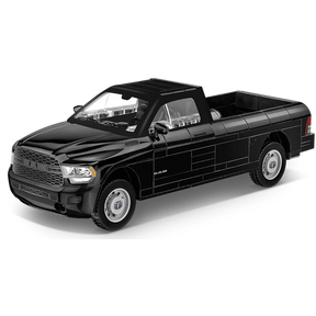 COBI RAM 2500 black pickup truck model shown from the front and side