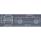 COBI RAM 2500 model dimensions showing 16 cm length, 6.5 cm width and 5.5 cm height