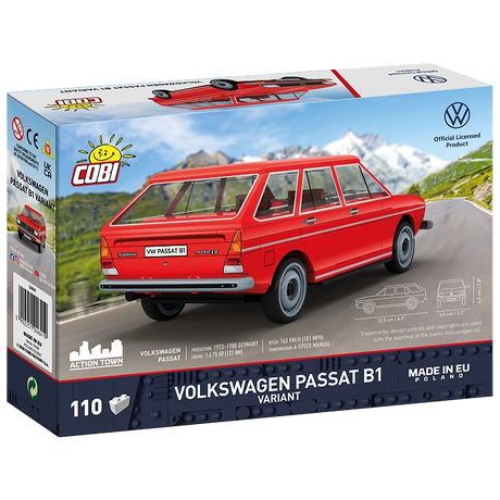 COBI Volkswagen Passat B1 Variant building set box shown from the back and side