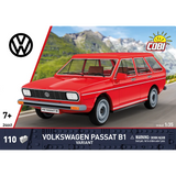 COBI Volkswagen Passat B1 Variant building set box showing the red car model and 110 piece count