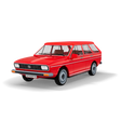 COBI Volkswagen Passat B1 Variant red building block model shown from the front and side