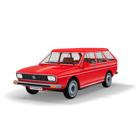 COBI Volkswagen Passat B1 Variant red building block model shown from the front and side