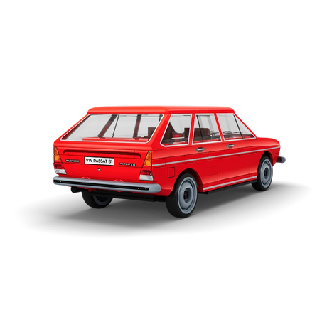 COBI Volkswagen Passat B1 Variant red building block model shown from the rear and side
