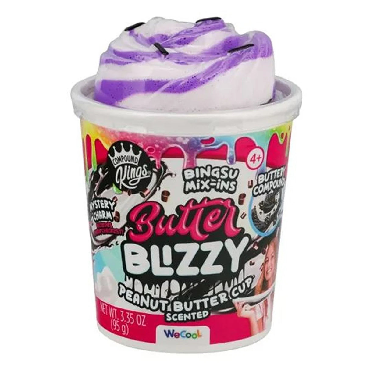 Compound Kings Butter Blizzy Peanut Butter Cup slime tub front view – Ireland.