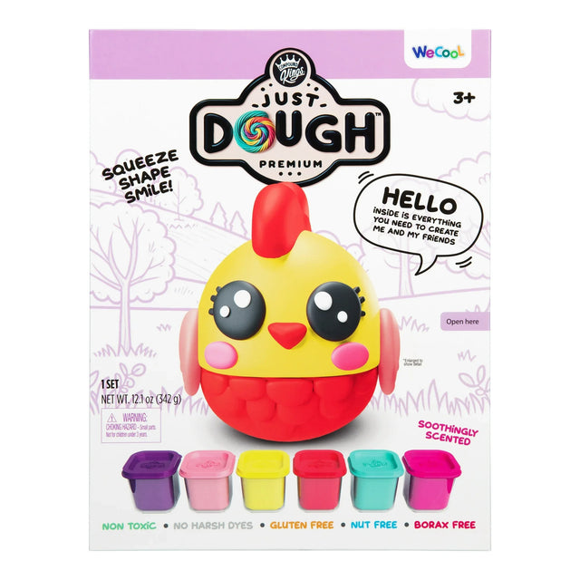 Compound Kings Just Dough Chicken Character Pack box with chicken figure on front – Ireland.