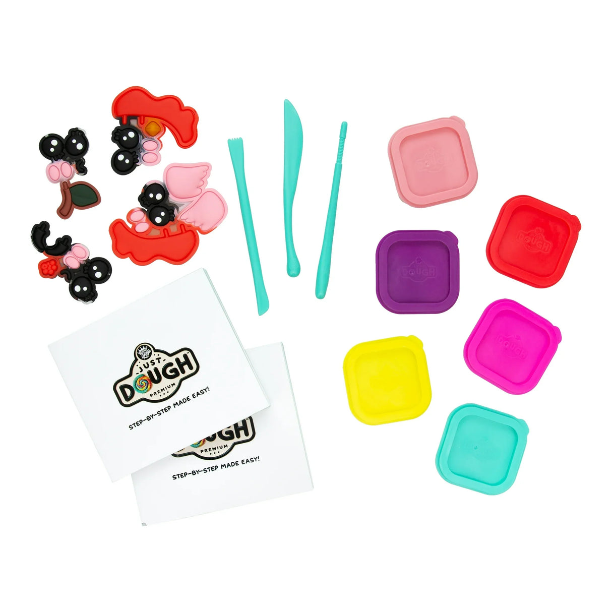 Compound Kings Just Dough Chicken Character Pack contents with dough, tools, and chicken parts – Ireland.