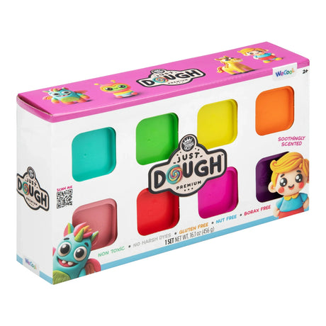 Compound Kings Just Dough Vivid 8 Pack angled packaging showing dough variety – Ireland.