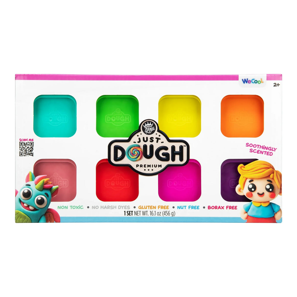 Compound Kings Just Dough Vivid 8 Pack box front with bright coloured dough tubs – Ireland.