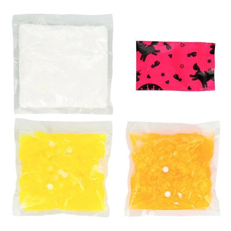 Banana Cabana Bingsu Cuties slime kit contents with mix-ins and charm – Ireland.