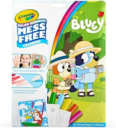 Front of Crayola Bluey Colour Wonder Mess Free packaging – Ireland