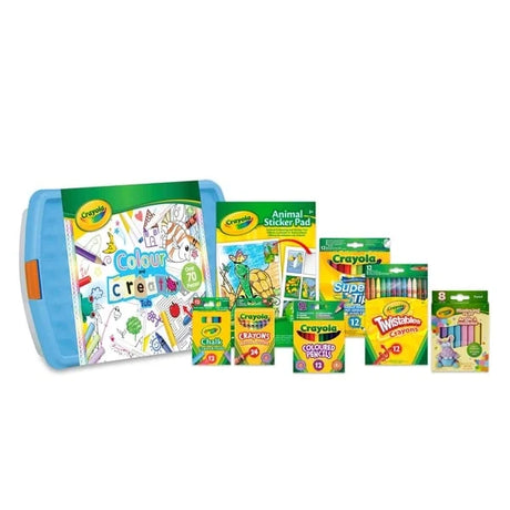 Crayola Colour & Create Tub closed with illustrated lid – Ireland