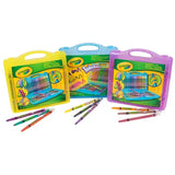 Crayola Twistables 32-pack shown boxed in three colour variations – Ireland