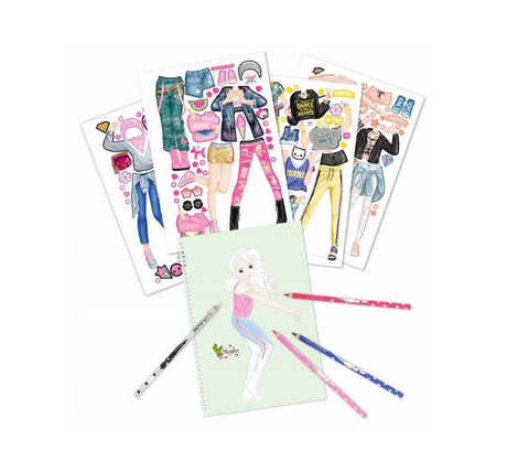 TOPModel Dance Colouring, Design and Stickerbook