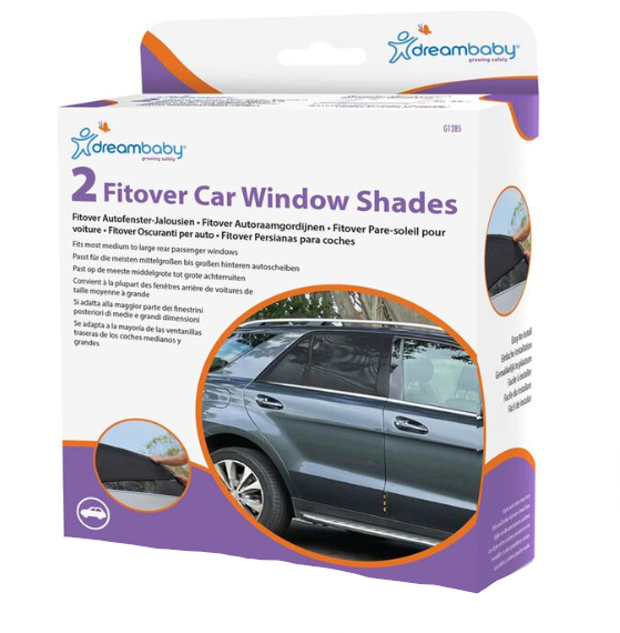 Dreambaby 2 Fitover Car Window Shades