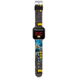 DC Batman LED watch with red digital display, silver casing and black strap featuring bold Batman graphics in Ireland.