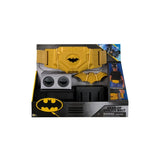 DC Batman Utility Belt boxed roleplay set with yellow belt, batarangs, and black storage compartments