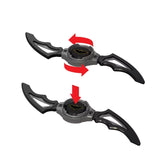 DC Premier Batlink Batarang showing rotating Batman centre disc