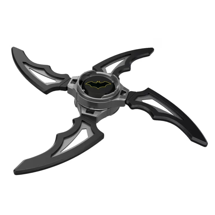 DC Premier Batlink Batarang with four black bat shaped sections around Batman centre disc