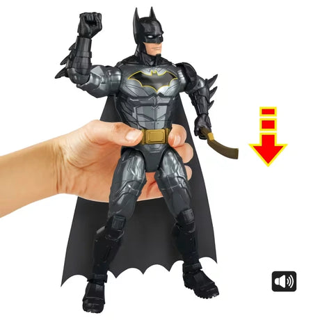 DC Premier Crime Crusher Batman with raised fist showing waist activated punching action