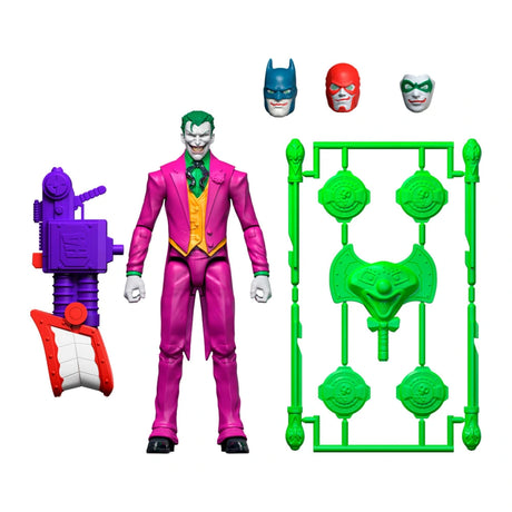 DC Premier The Joker with purple blaster, three masks and green accessories