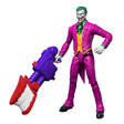 DC Premier The Joker standing beside large purple and red blaster
