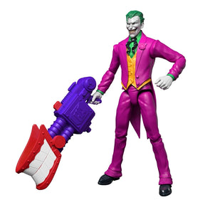 DC Premier The Joker standing beside large purple and red blaster