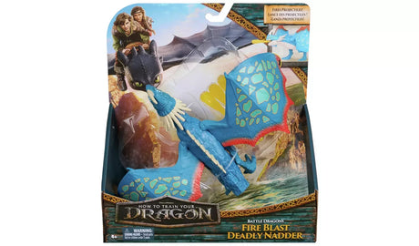 Fire Blast Deadly Nadder dragon figure in retail box with movie branding – Ireland