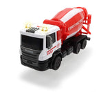 Dickie Toys City Builder Scania cement mixer with red mixing drum